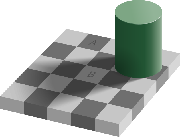 Art Fundamentals - checker shadow illusion