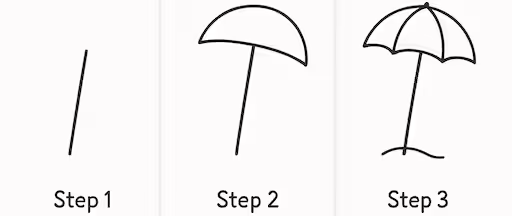 Beach Umbrella doodle